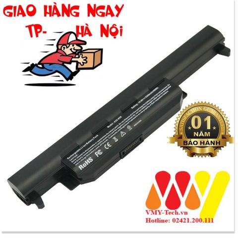 Pin Laptop Asus K75 K75A K75D K75DE K75V K75VD K75VM 6 Cell Li-ion 5200mAh - Bảo Hành 12 Tháng, Hàng Mới 100%