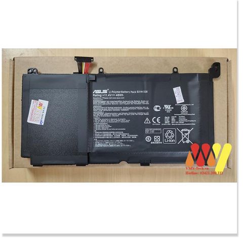 Pin Laptop Asus K551 K551L K551LA K551LB K551LN - Bảo Hành 6 Tháng, Dung Lượng 48Wh, 3 Cell Chính Hãng