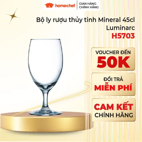 Bộ 6 ly vang thủy tinh Luminarc Raindrop 350ml - Sang trọng và an toàn cho sức khỏe, thích hợp thưởng thức rượu cùng bạn bè