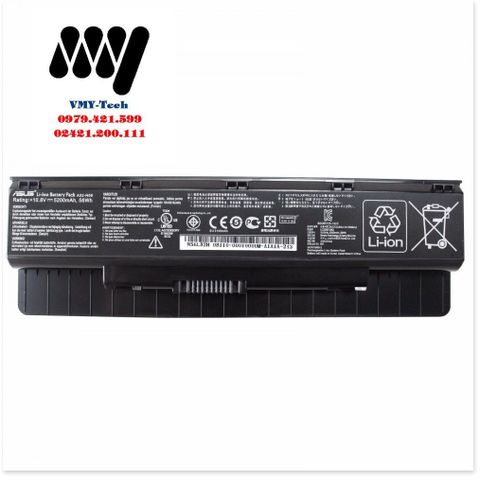 Pin Laptop Asus N76 N76V N76VJ N76VM N76VZ - Pin 6 Cell Lithium Ion 5200mAh, Bảo Hành 9 Tháng, Giá Cạnh Tranh