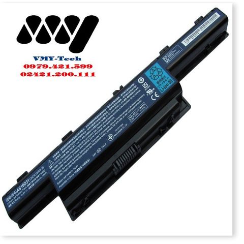 Pin Laptop Acer 6 Cell 5200mAh Đen - Thay Thế Pin cho Các Mẫu 7741G, 7741Z, 7551G, 7552G, 7750Z - Bảo Hành 9 Tháng