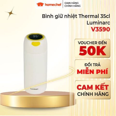 Bình Giữ Nhiệt Luminarc Thermal 350ml - Thiết Kế Cao Cấp, Chất Liệu Thép Không Gỉ, Giữ Nhiệt 6 Giờ, Hàng Chính Hãng
