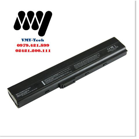 Pin Laptop Asus A42 Series - Pin Mới 100% 10.8V 5200mAh 6 Cell Đen - Bảo Hành 12 Tháng 1 Đổi 1