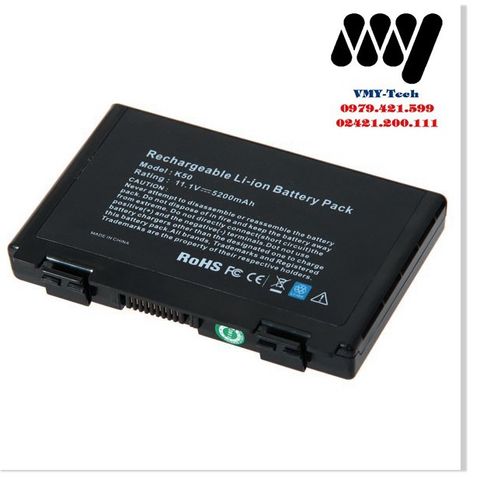 Pin Laptop Asus F52 F82 F83S - Pin Lithium Ion 6 Cell 5200mAh, Thời Gian Sử Dụng 2h, Bảo Hành 9 Tháng