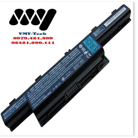Pin Laptop Acer 6 Cell 5200mAh - Tương thích với 4750, 4750G, 4755, 4755G, 4752, 4752G, 4771, 4741, 4741G, 4741Z, 4741ZG