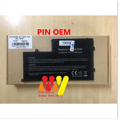 🔜  Pin laptop Dell Latitude 3450 3550 – 5547 (ZIN)- 3 CELL
