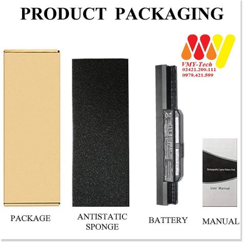 Pin Laptop Asus K43 Series - Pin Li-ion 6 Cell 5200mAh x44h - Thay Thế Pin Laptop Chất Lượng Cao Tại Hà Nội