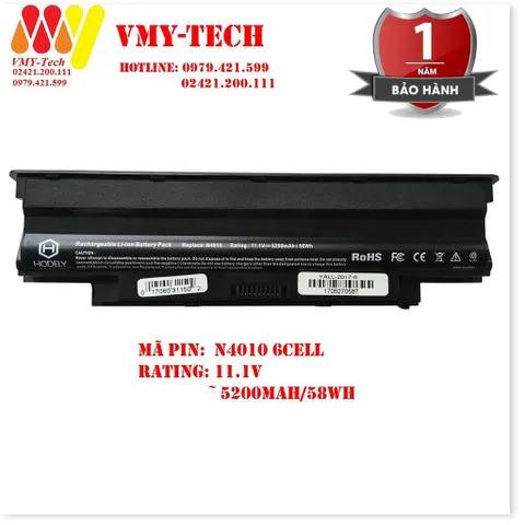 🔜 Pin Dell Inspiron M501 M5010, M5110 M5030, M411R M511R M4110