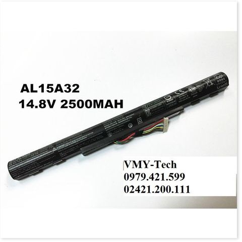 Pin Laptop Acer Aspire E5-473 E5-473T E5-473G E5-553G V3-574G V3-574T V3-574TG AL15A32 - Pin Zin 2500mAh 4 Cell 14.8V Mới 100%