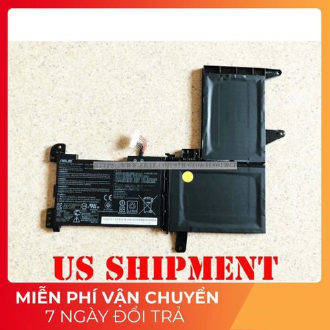 Pin Laptop Chính Hãng Asus S510U S510UQ S510UA S510UR S510UF - Pin 42w B31N1637 C31N1637 Đen, Bảo Hành Đổi Mới 100%