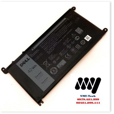 Pin Laptop Dell Vostro 5471 5481 5581 - 4 Cell Li-ion 42Wh, Điện Áp 11.4V, Bảo Hành 6 Tháng, Chất Lượng Cao