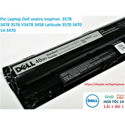 [Pin zin] Pin Laptop Dell vostro inspiron  3578 3478 3576 V3478 3458 5100 Latitude 3570 3470 14-3470 PHỤ KIỆN LAPTOP