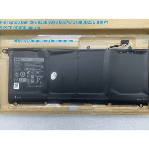 Pin Laptop Chính Hãng Dell XPS 9350/9343 - Pin Mới 100%, Bảo Hành Chất Lượng Cao, Phụ Kiện Thiết Bị Số