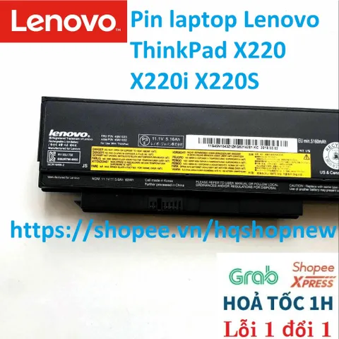 [Pin zin] Pin laptop Lenovo ThinkPad X220 X220i X220S PHỤ KIỆN LAPTOP