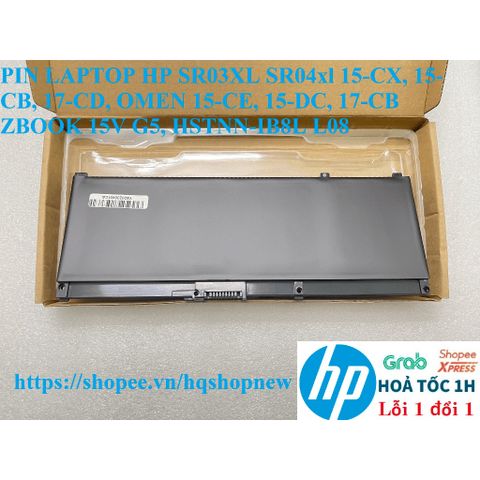 Pin Laptop HP SR03XL SR04xl cho các dòng 15-CX, 15-CB, 17-CD, OMEN 15-CE, 15-DC, 17-CB và ZBOOK 15V G5 - Pin mới 100% chất lượng cao