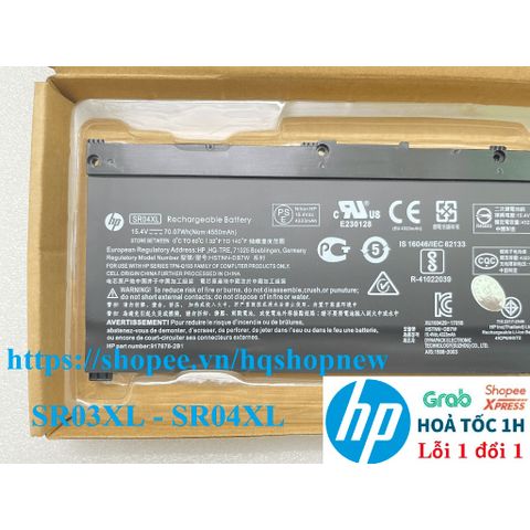 Pin Laptop HP SR03XL SR04xl cho các dòng 15-CX, 15-CB, 17-CD, OMEN 15-CE, 15-DC, 17-CB và ZBOOK 15V G5 - Pin mới 100% chất lượng cao
