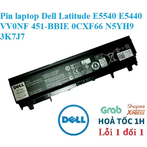 [Pin zin] Pin laptop Dell Latitude E5540 E5440 VV0NF 451-BBIE 0CXF66 N5YH9 3K7J7 Pin Zin PHỤ KIỆN LAPTOP