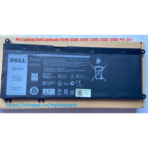 Pin Laptop Chính Hãng Dell Latitude 3590 3580 3490 3390 3380 3480 - Pin Zin, Bảo Hành Chất Lượng, Tiết Kiệm Pin Tối Đa