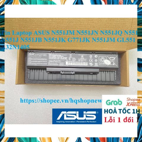 Pin Laptop ASUS N551JM N551JN N551JQ - Hàng Chính Hãng 6 Cell Mới, Bảo Hành 100% - Phụ Kiện Laptop Chất Lượng Cao