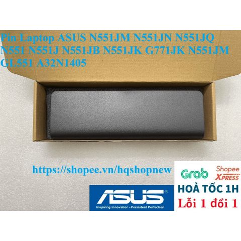 Pin Laptop ASUS N551JM N551JN N551JQ - Hàng Chính Hãng 6 Cell Mới, Bảo Hành 100% - Phụ Kiện Laptop Chất Lượng Cao