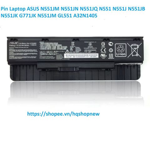 Pin Laptop ASUS N551JM N551JN N551JQ - Hàng Chính Hãng 6 Cell Mới, Bảo Hành 100% - Phụ Kiện Laptop Chất Lượng Cao