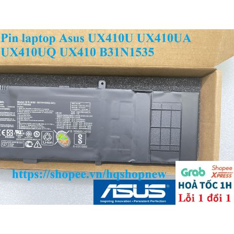 Pin Laptop Asus Chính Hãng UX410U UX410UA UX410UQ B31N1535 - Pin Mới 100%, Bảo Hành Đổi Mới, Chất Lượng Cao
