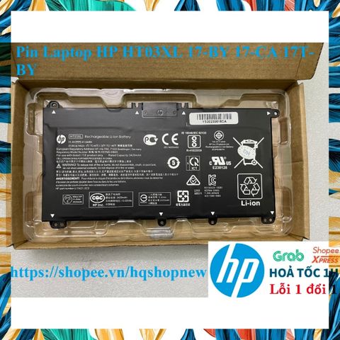 Pin Laptop HP HT03XL 17-BY 17-CA 17T-BY - Phụ Kiện Chính Hãng, Bảo Hành Đổi Mới 100% - Pin Đen 41.04Wh