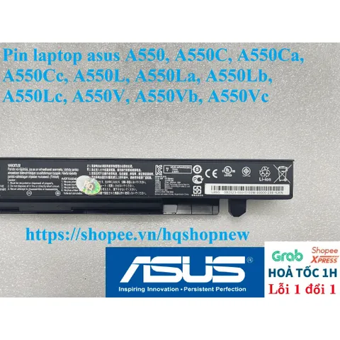 [Pin zin] Pin laptop asus A550, A550C, A550Ca, A550Cc, A550L, A550La, A550Lb, A550Lc, A550V, A550Vb, A550Vc PHỤ KIỆN LAP