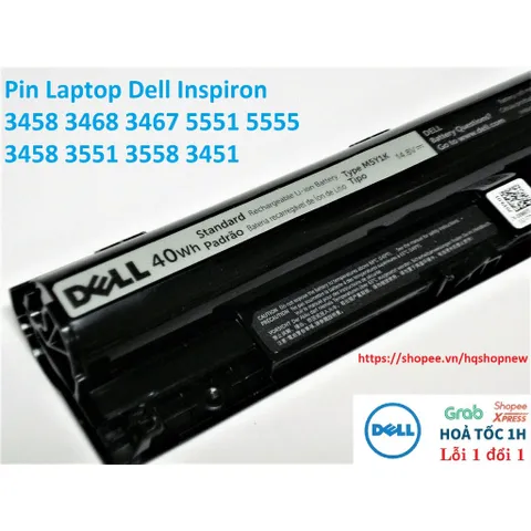 [Pin zin] Pin Laptop Dell Inspiron 3458 3468 3467 5551 5555 3458 3551 3558 3451 3541A 5558  M5Y1K 40Wh PHỤ KIỆN LAPTOP