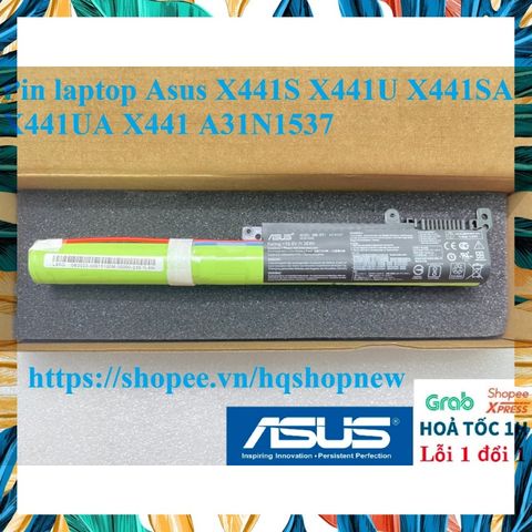 Pin Laptop Asus X441S/X441U/X441SA/X441UA A31N1537 - Pin Chính Hãng Mới 100% Có Bảo Hành - Phụ Kiện Laptop Đen
