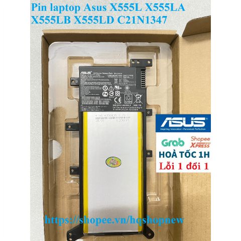Pin Laptop Asus C21N1347 Chính Hãng cho X555L X555LA X555LB X555LD - Mới 100% và Bảo Hành Nhanh Chóng