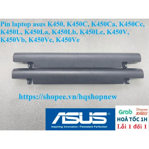 [Pin zin] Pin laptop asus K450, K450C, K450Ca, K450Cc, K450L, K450La, K450Lb, K450Lc, K450V, K450Vb, K450Vc, K450Ve PHỤ