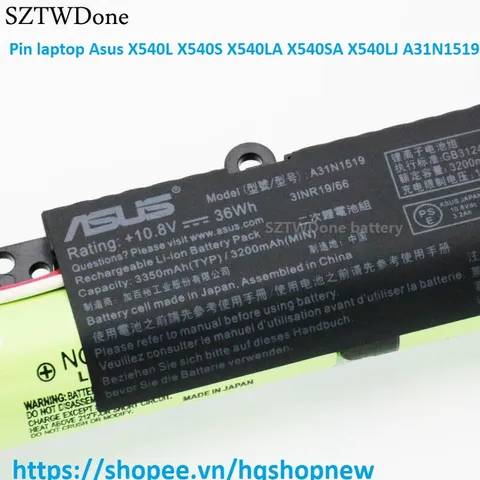 [Pin zin] Pin laptop Asus X540L X540S X540LA X540SA X540LJ A31N1519 PHỤ KIỆN LAPTOP