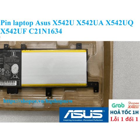 Pin Laptop Chính Hãng Asus X542U X542UA X542UQ X542UF C21N1634 - Bảo Hành 100% - Phụ Kiện Laptop Chất Lượng Cao