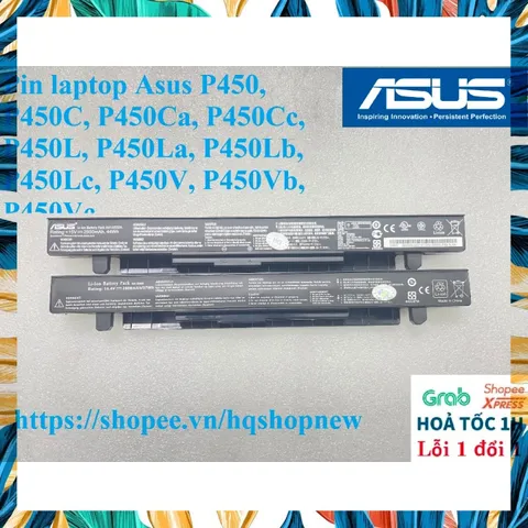 [Pin zin] Pin laptop Asus P450, P450C, P450Ca, P450Cc, P450L, P450La, P450Lb, P450Lc, P450V, P450Vb, P450Vc PHỤ KIỆN LAP