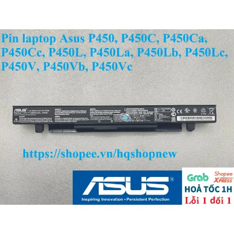 [Pin zin] Pin laptop Asus P450, P450C, P450Ca, P450Cc, P450L, P450La, P450Lb, P450Lc, P450V, P450Vb, P450Vc PHỤ KIỆN LAP
