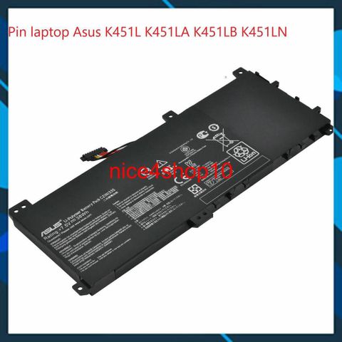 Pin Laptop Asus K451L K451LA K451LB K451LN Chính Hãng 100% - Pin B41N1304 46W Mới, Đen, Bảo Hành Đổi Mới 100%