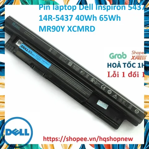 [Pin zin] Pin laptop Dell Inspiron 5437 14R-5437 40Wh 65Wh MR90Y XCMRD PHỤ KIỆN LAPTOP