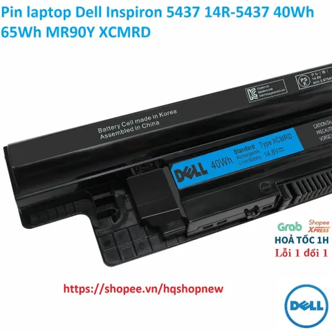 [Pin zin] Pin laptop Dell Inspiron 5437 14R-5437 40Wh 65Wh MR90Y XCMRD PHỤ KIỆN LAPTOP