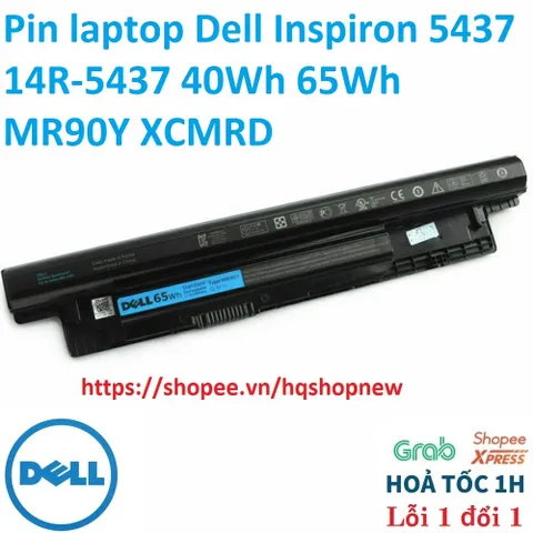 [Pin zin] Pin laptop Dell Inspiron 5437 14R-5437 40Wh 65Wh MR90Y XCMRD PHỤ KIỆN LAPTOP