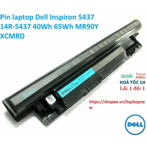 [Pin zin] Pin laptop Dell Inspiron 5437 14R-5437 40Wh 65Wh MR90Y XCMRD PHỤ KIỆN LAPTOP