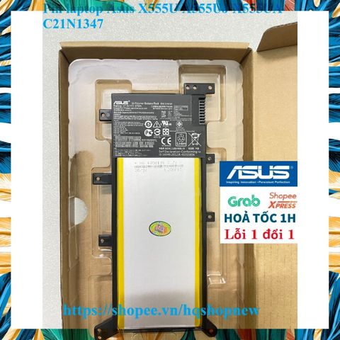 Pin laptop Asus X555U X555UJ X555UA C21N1347 - Phụ kiện chính hãng, chất lượng đảm bảo, bảo hành đổi mới 100%