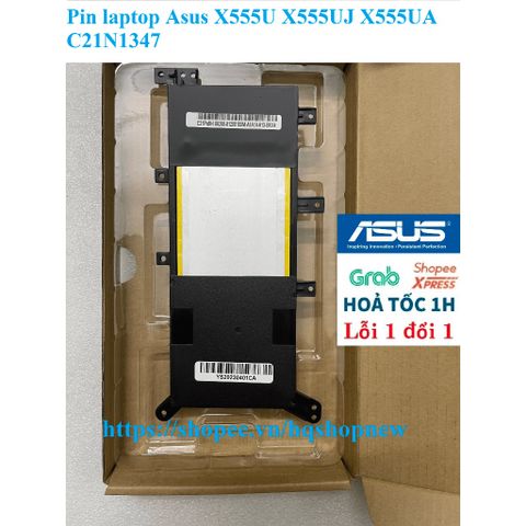 Pin laptop Asus X555U X555UJ X555UA C21N1347 - Phụ kiện chính hãng, chất lượng đảm bảo, bảo hành đổi mới 100%