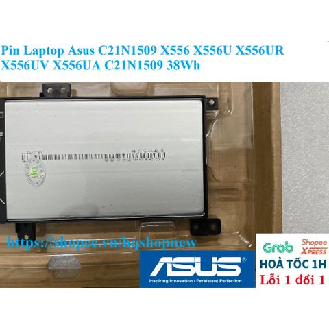Pin Laptop Asus C21N1509 38Wh cho X556 X556U X556UR X556UV X556UA - Phụ Kiện Chính Hãng, Bảo Hành Đổi Mới 100%