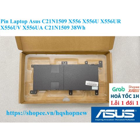 Pin Laptop Asus C21N1509 38Wh cho X556 X556U X556UR X556UV X556UA - Phụ Kiện Chính Hãng, Bảo Hành Đổi Mới 100%