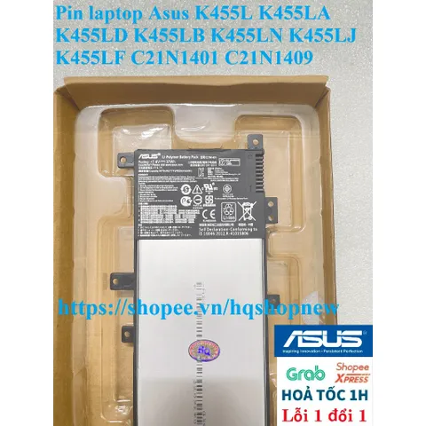 [Pin zin] Pin laptop Asus K455L K455LA K455LD K455LB K455LN K455LJ K455LF C21N1401 C21N1409 PHỤ KIỆN LAPTOP