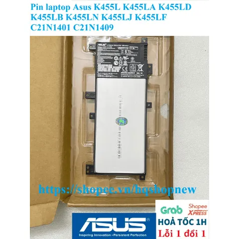 [Pin zin] Pin laptop Asus K455L K455LA K455LD K455LB K455LN K455LJ K455LF C21N1401 C21N1409 PHỤ KIỆN LAPTOP