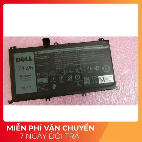 Pin laptop Dell Inspiron 15 5576/5577/7557/7566/7759 - Pin zin 74w màu đen cho hiệu suất tối ưu, chính hãng thiết kế bởi Dell