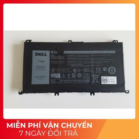 Pin laptop Dell Inspiron 15 5576/5577/7557/7566/7759 - Pin zin 74w màu đen cho hiệu suất tối ưu, chính hãng thiết kế bởi Dell