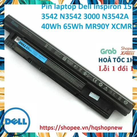 [Pin zin] Pin laptop Dell Inspiron 15 3542 N3542 3000 N3542A 40Wh 65Wh MR90Y XCMRD PHỤ KIỆN LAPTOP